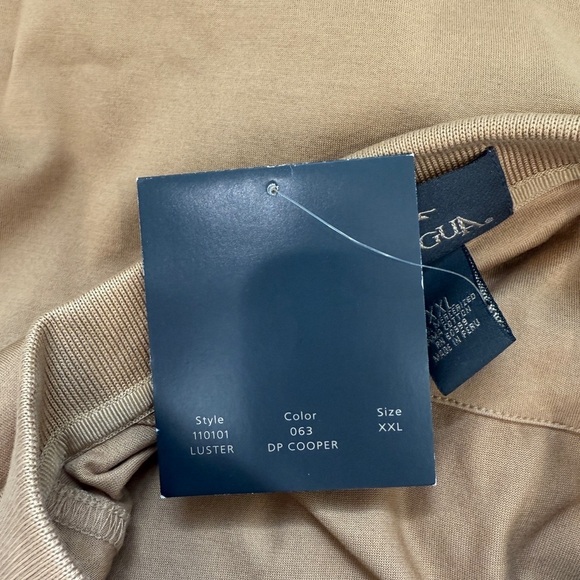 Antigua Pima Cotton Brown Short Sleeve Polo Shirt (XXL) - Picture 6 of 8